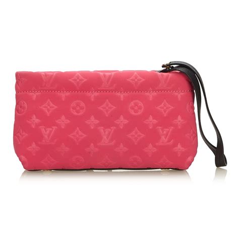 louis vuitton pink clutch bag|authentic louis vuitton clutch.